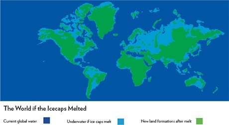flooded earth map